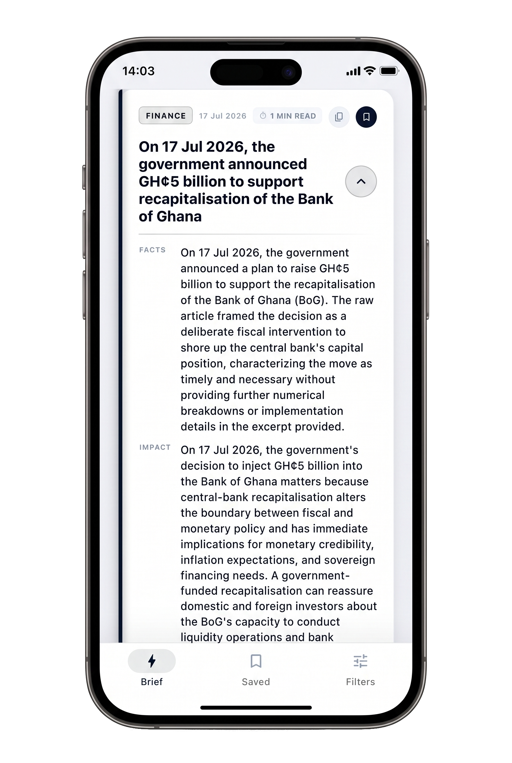 A structured financial analysis view inside Don’t Miss Out